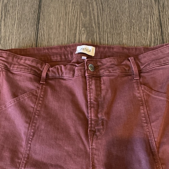 Pistola burgundy jeans. Size 32. Stretch skinny. Multiple pockets. Cute! - Picture 4 of 10